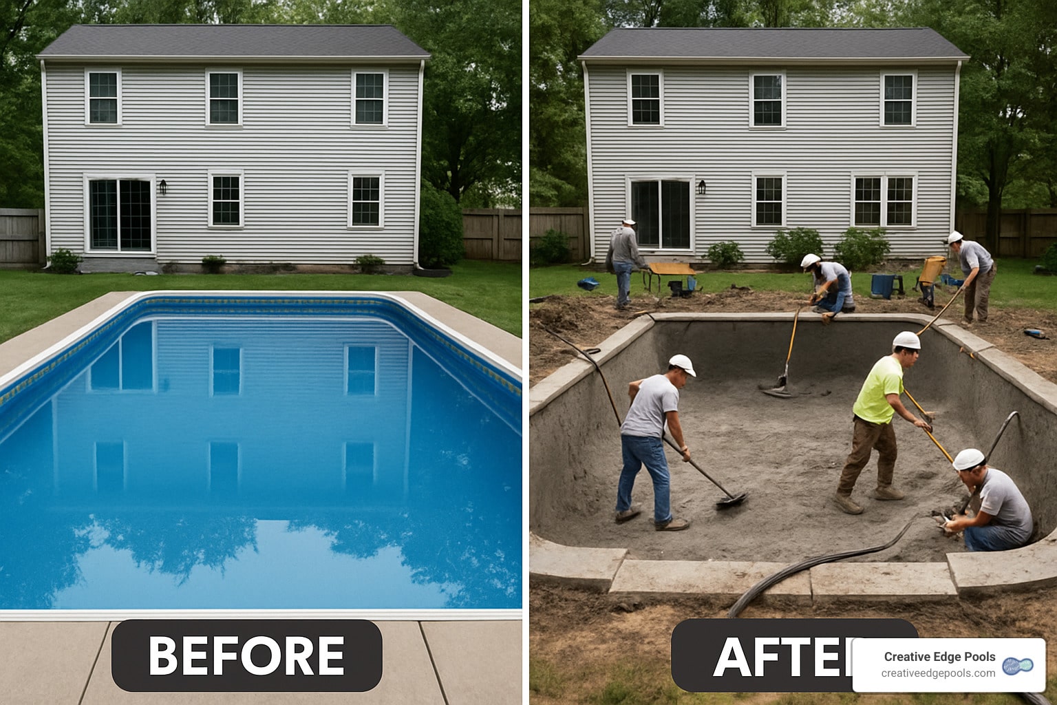 The Great Pool Makeover: Liner to Gunite Conversion Costs
