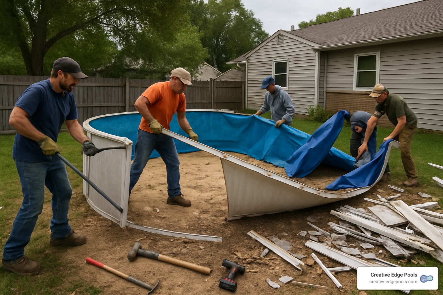 Pool Be Gone! Pricing Out Your Above Ground Pool Removal Pool Be Gone! Pricing Out Your Above Ground Pool Removal