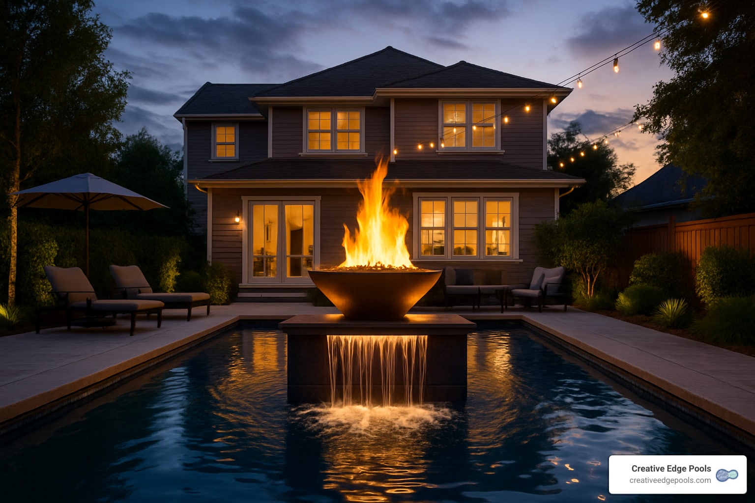 Make a Splash with These Fiery Pool Waterfall Ideas