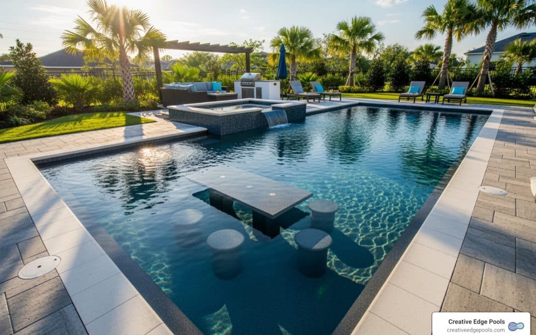 Why In-Water Tables and Bar Stools Are the Coolest Pool Trend