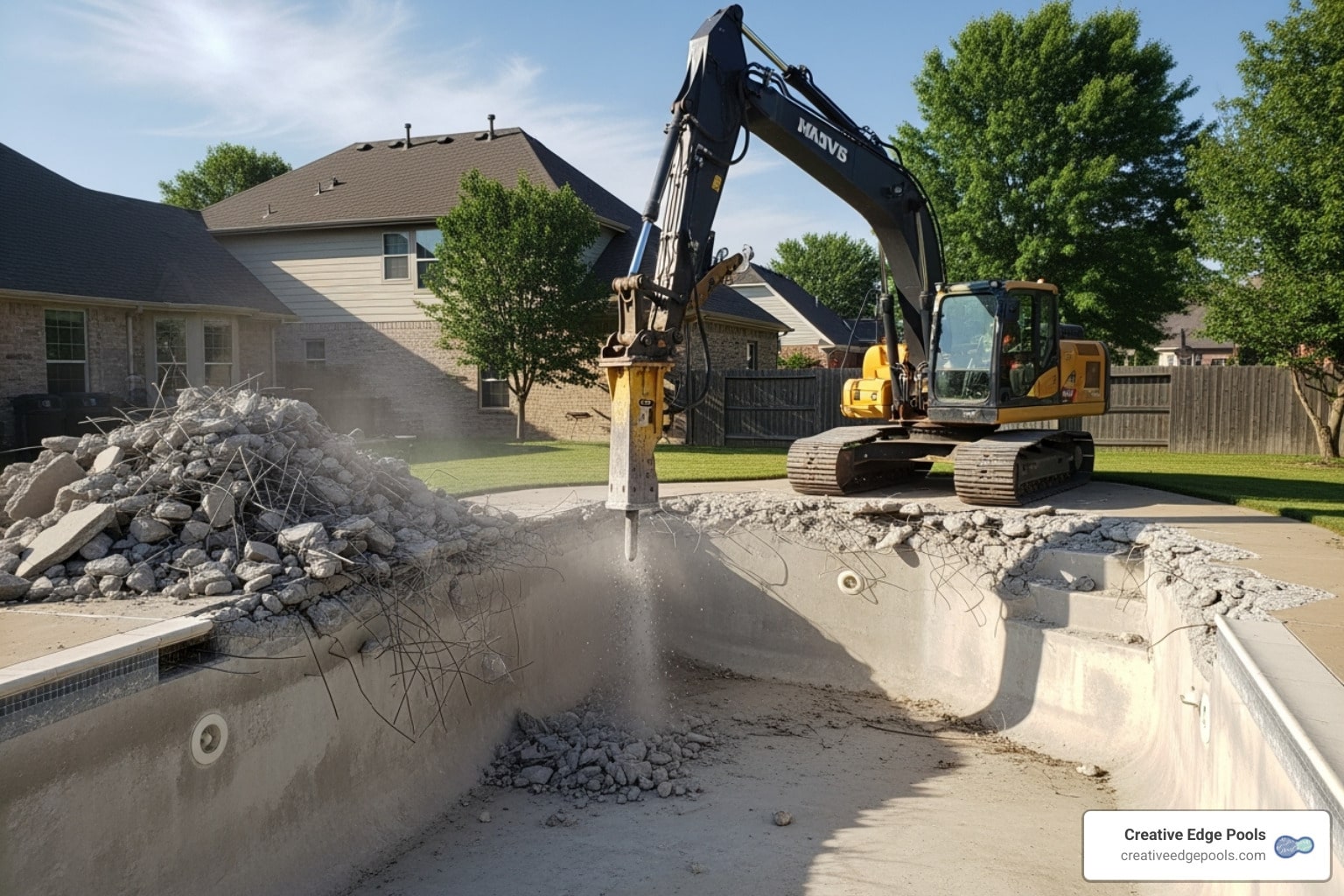 Beyond the Blue: Expert Tips for Concrete, Fiberglass, and Gunite Pool Demolition