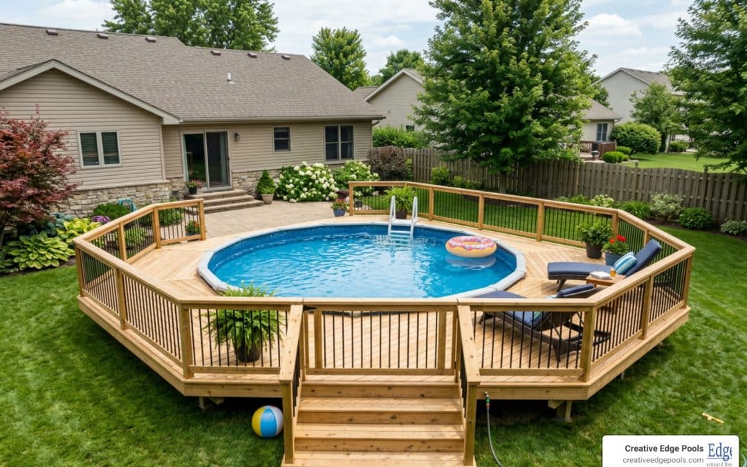Get On Board with a Floating Deck Around Your Above Ground Pool