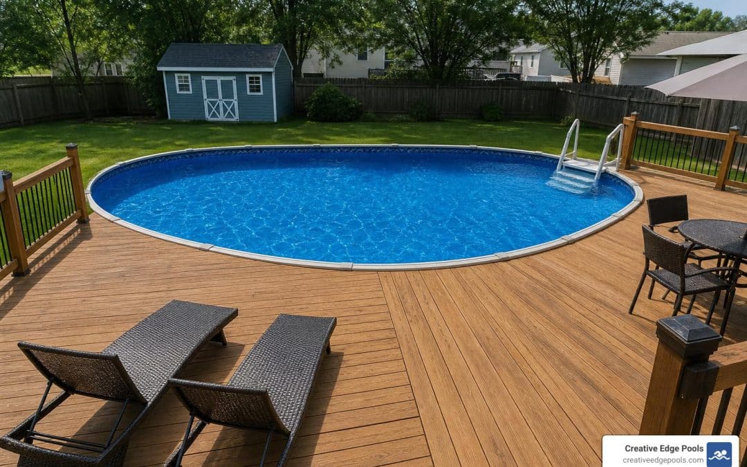 Don’t Cut Corners on Your Oval Above Ground Pool Deck